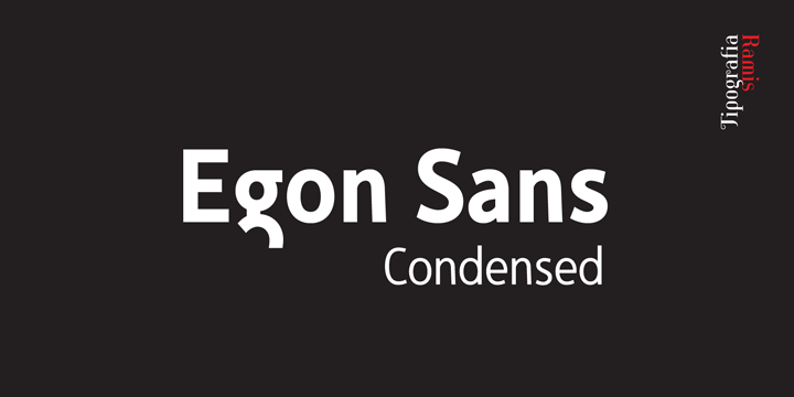 Schriftart Egon Sans Condensed